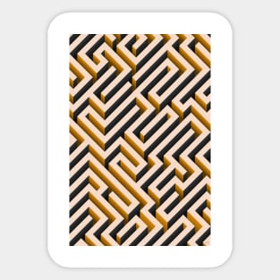 orange maze Sticker